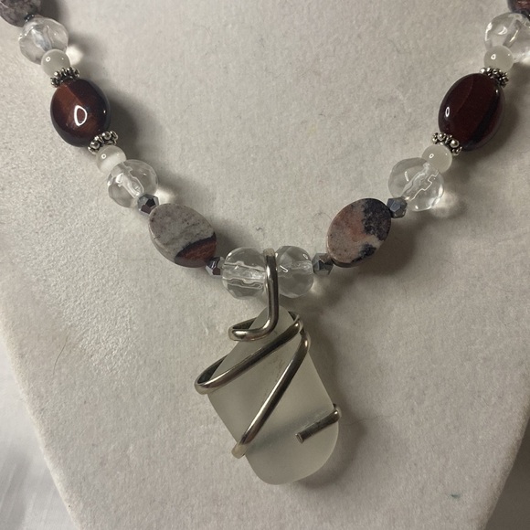 Handcrafted “The Sea Glass Necklace” - Picture 3 of 5